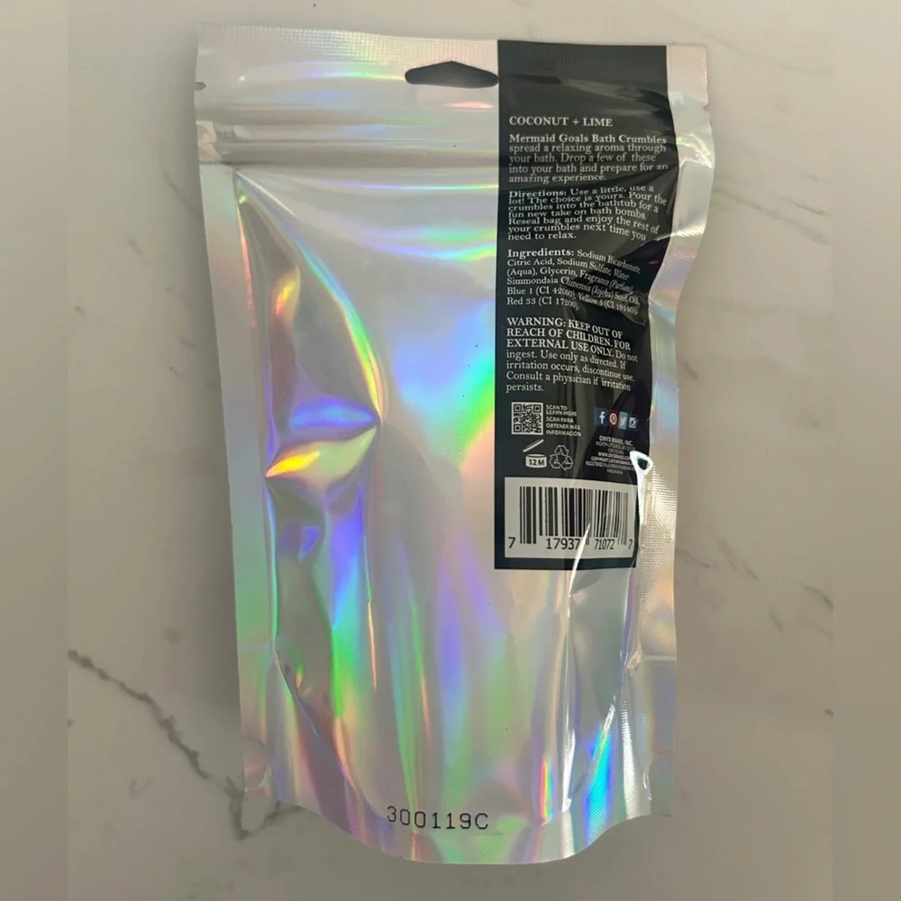 Onyx Bathhouse Soothing Bath Crumbles – Mermaid Goals (5.2 oz) - NWT